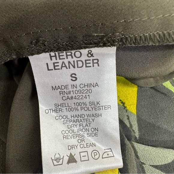 Anthropologie Size Small Hero & Leander Green Silk Dress - Picture 12 of 13